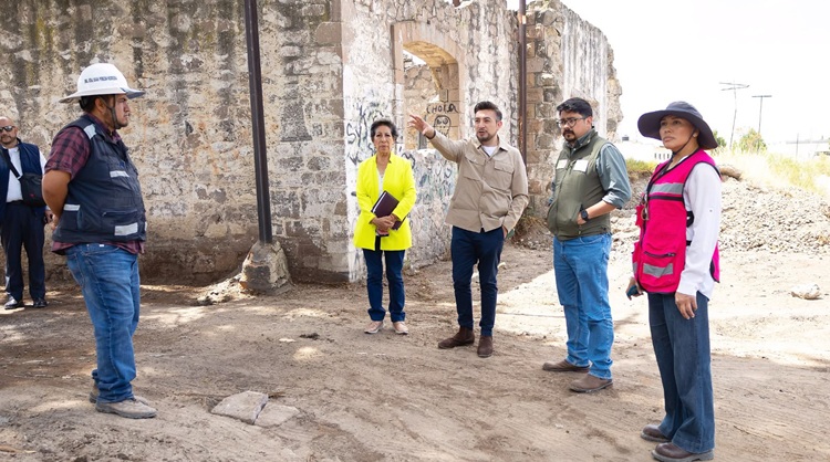 Salvador Santos Cedillo supervisa avances del nuevo museo de la ciudad de Huamantla